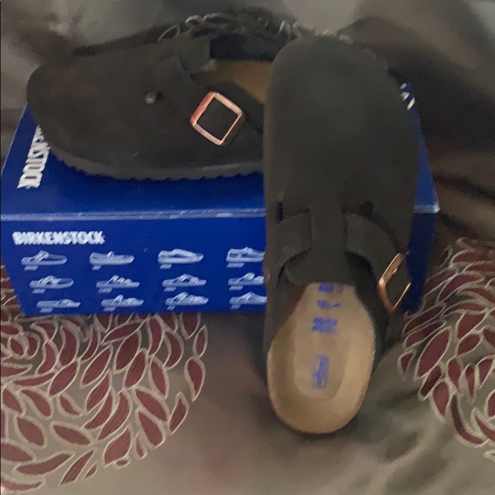Birkenstock Boston in suede